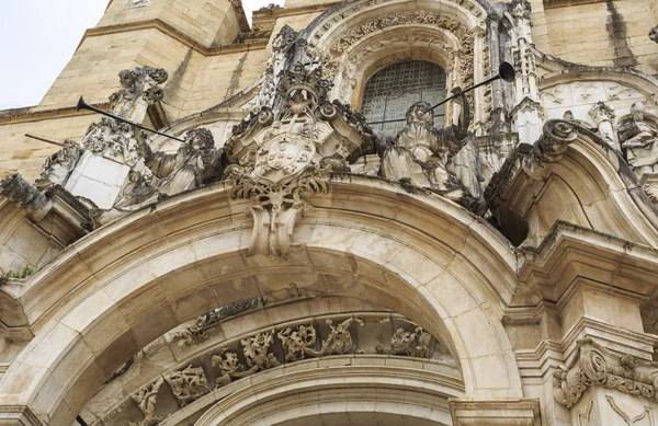 Detail Portal Santa Cruz Monastery Gothic Manueline Renaissance Inspiration Historical — Stock Photo, Image