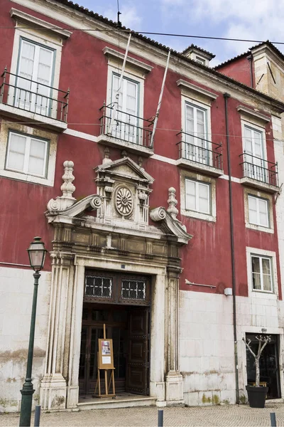 Fasaden 1700 Talets Azurarapalats Som Inrymmer Museum Portuguese Decorative Arts — Stockfoto