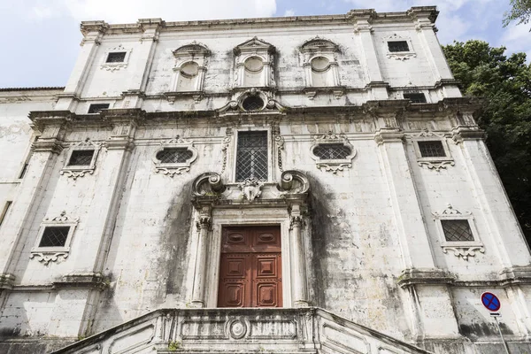 Menino Deus Kilisesi Cephesi Yüzyılın Başlarında Portekiz Lizbon Corinthian Sütunları — Stok fotoğraf