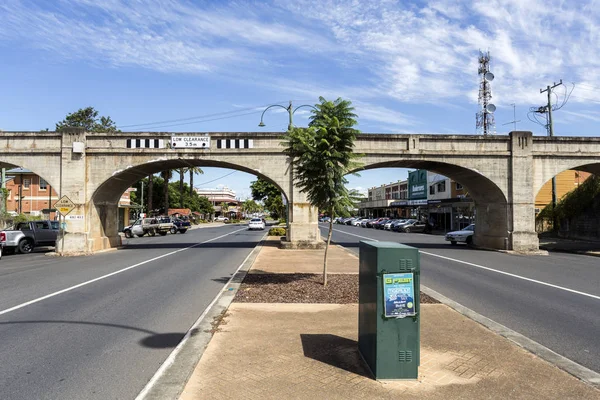 Viaduto ferroviário em Central Grafton — Fotografia de Stock