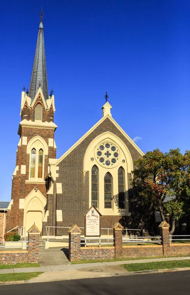 Facade Paul Presbyterian Church Builed 1881 Gothic Revival Design High — стокове фото