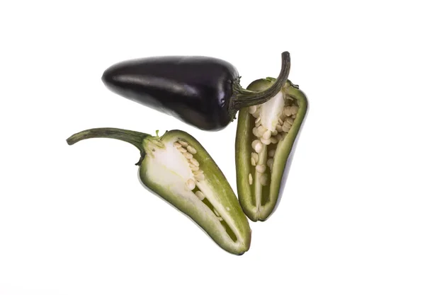 Chili Pepper Purple Jalapenos — Fotografie, imagine de stoc