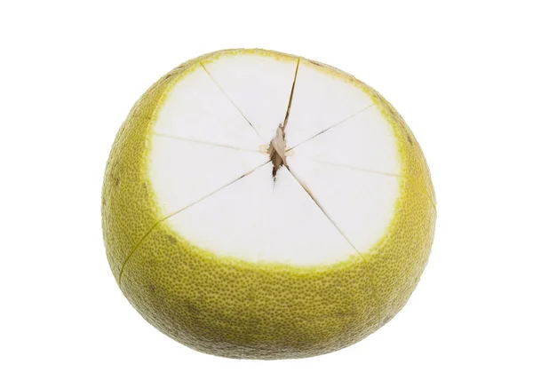 Preparação de Frutas Pomelo para Comer — Fotografia de Stock