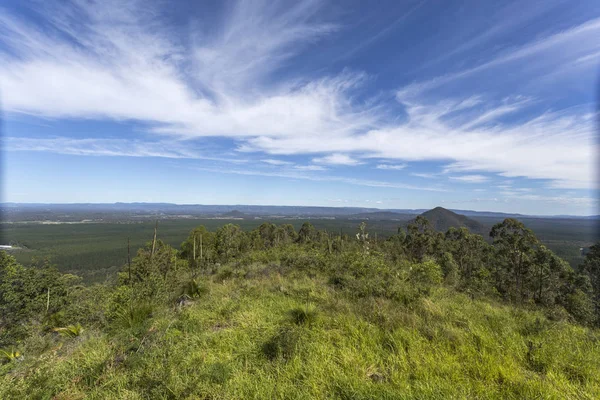 Casa de Cristal Montañas jalá Vistas desde la Cumbre del Monte Beerburrum —  Fotos de Stock