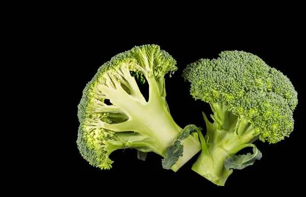 Broccoli florets snědli jako zelenina — Stock fotografie