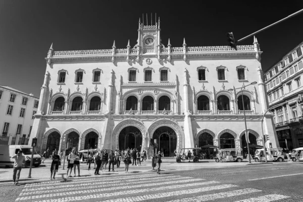 里斯本 rossio 广场火车站 — 图库照片