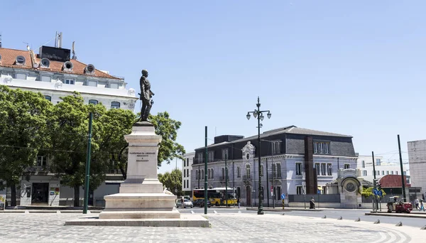 Lisbon Luis de Camoes Square — Stock Photo, Image