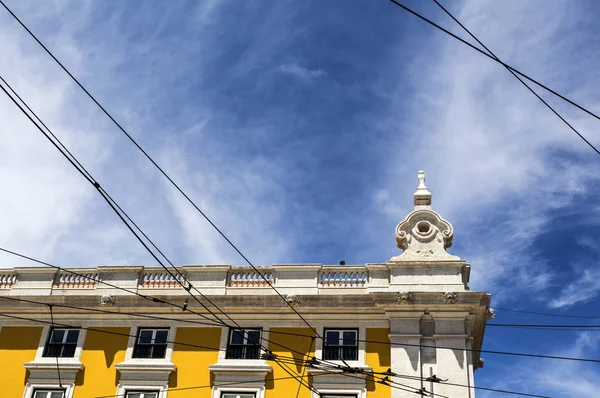 Lizbona Pombaline Architecture on Commerce Square — Zdjęcie stockowe