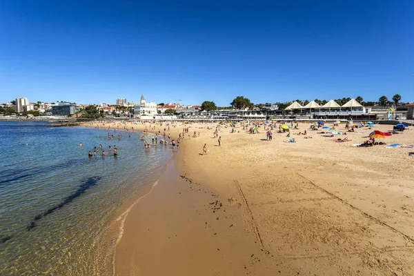 Oceanul Atlantic Estoril în Tamariz Beach — Fotografie, imagine de stoc