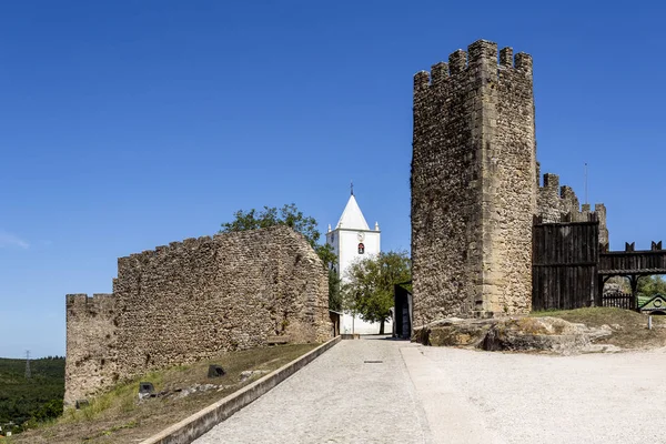 Romanesk ve Gotik tarzında Penela Ortaçağ Şatosu — Stok fotoğraf