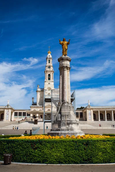 Vista Estatua Del Sagrado Corazón Jesús Medio Del Santuario Nuestra — Foto de Stock