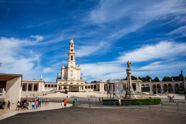 Gezicht Basiliek Van Onze Lieve Vrouw Van Rozenkrans Haar Zuilengalerij — Stockfoto