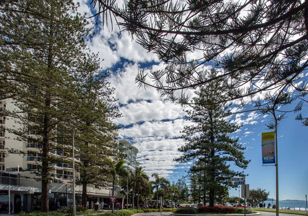 Vista Esplanada Principal Avenida Costeira Mooloolaba Queensland Austrália — Fotografia de Stock