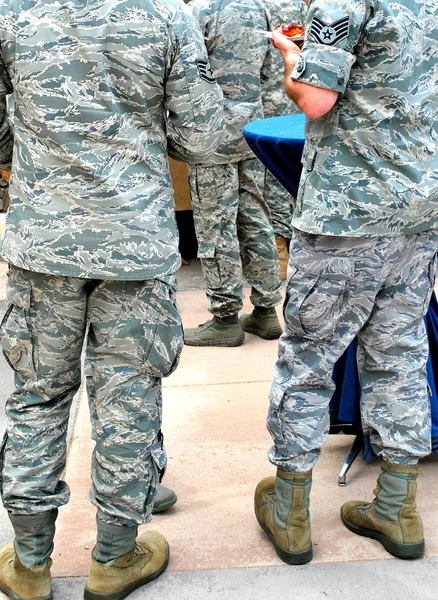 Gracias Por Almuerzo Militar Servicio Para Hombres Mujeres Que Protegen — Foto de Stock