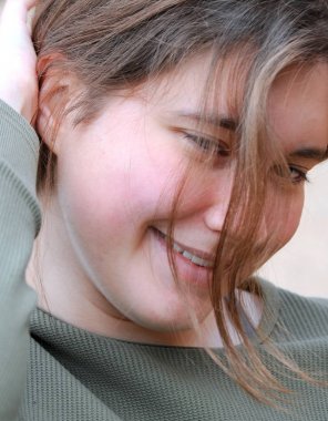 Doğada kadın güzellik ifadeler yalnız dışında.