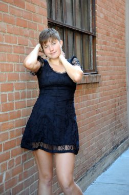 Kadın güzellik mankeni dışa vurumu.