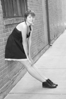 Kadın güzellik mankeni dışa vurumu.