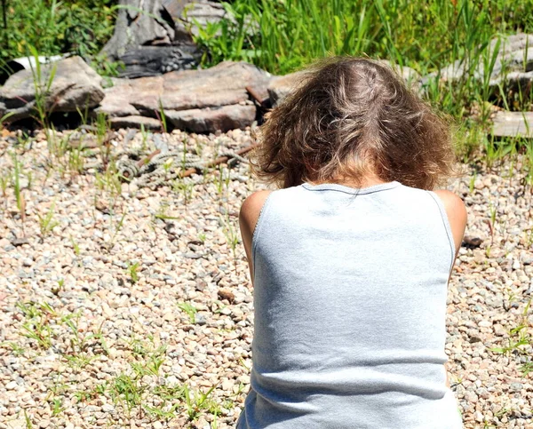 Volwassen Vrouwelijke Senior Heeft Een Probleem Met Geestesziekte — Stockfoto