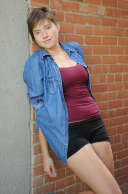 Artı, sadece açık havada kadın güzellik modeli ifadeleri..