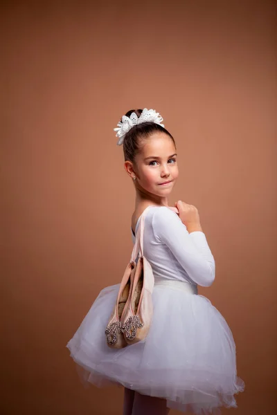 Девушка Одежде Бальных Танцев — стоковое фото