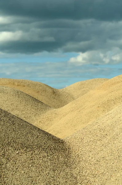 Κλείστε Την Προβολή Του Θίνη Άμμου Στα Ξηρά Έρημο — Φωτογραφία Αρχείου
