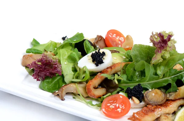 Seafood Salad Close Vie — Stock Photo, Image