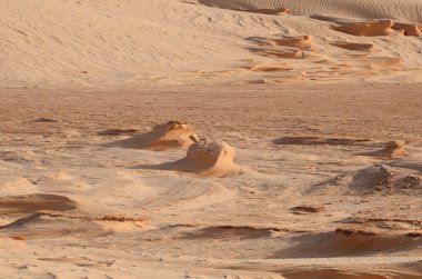 Tunus'ta Sahra çölü kum tepeleri