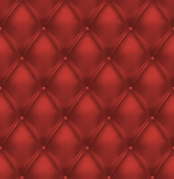 Kırmızı düğmeli deri döşeme arka planı - eps10 vektörü