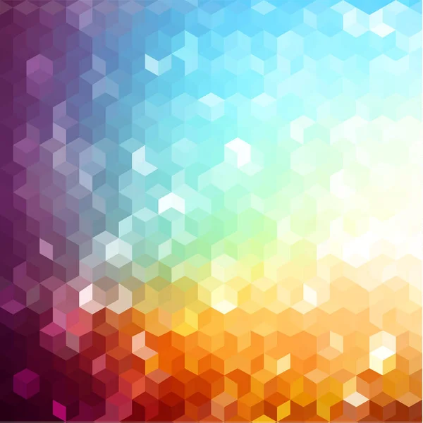 六边形图案的彩色几何背景 图库矢量图片
