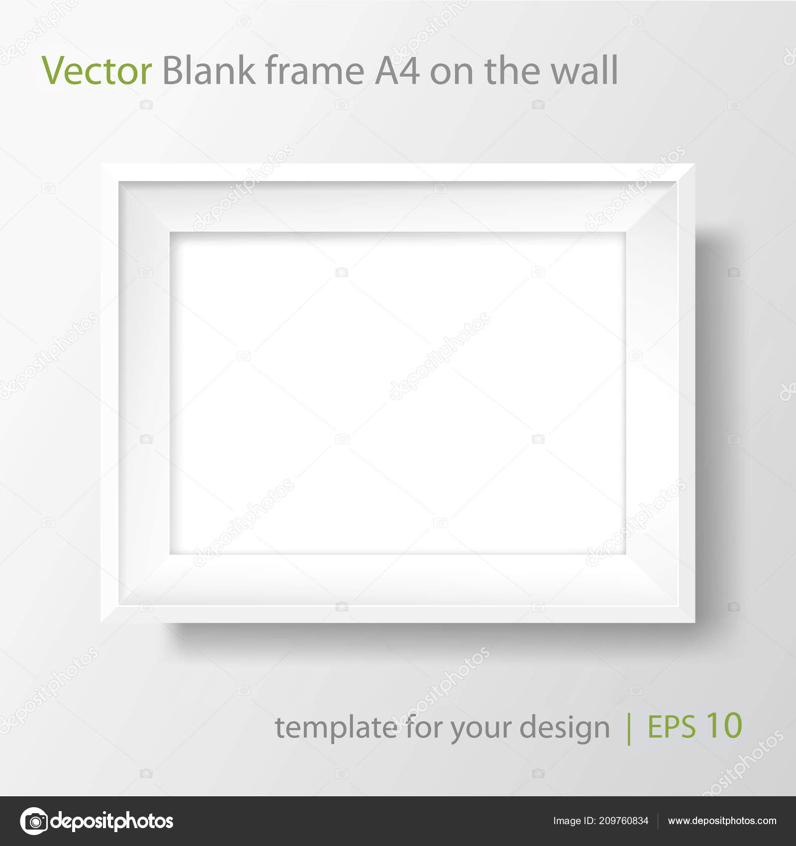a4 white photo frame