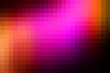 Vektör soyut pürüzsüz mozaik döşeme çağdaş canlı pembe ve turuncu arka planı, yatay biçimi.