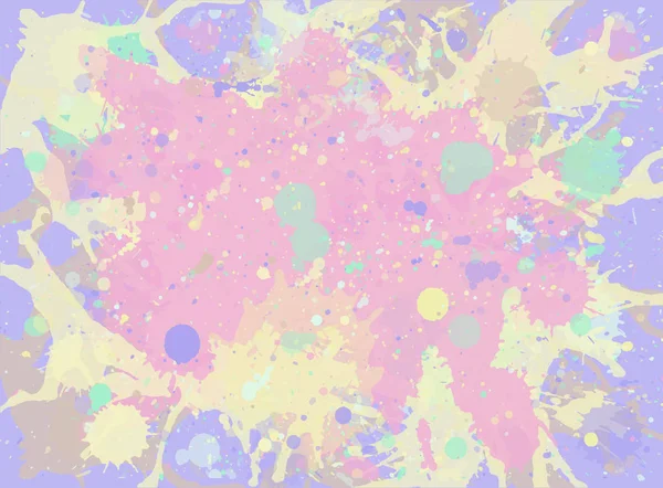 Pastell Licht Neutral Aquarellfarbe Künstlerische Spritzer Hintergrund Horizontales Format — Stockvektor