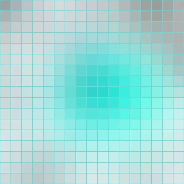 Vektor Abstraktní Mozaiky Světle Modré Šedé Dlaždice Pozadí Čtvercový Formát — Stockový vektor