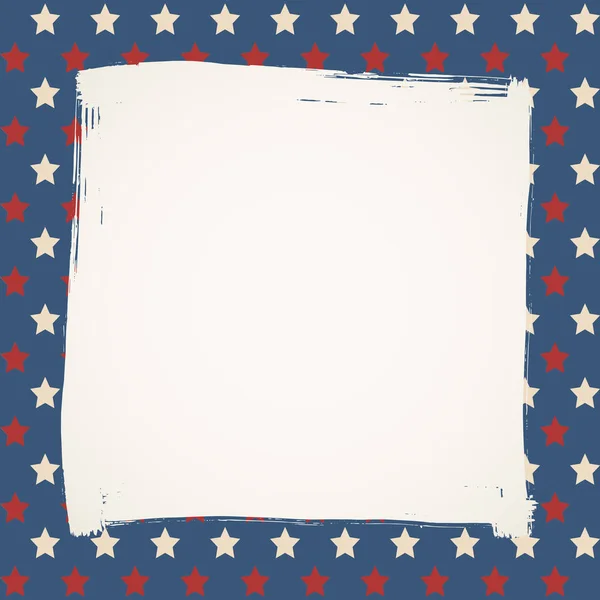 Американский Флаг Патриотического Происхождения Соединенные Штаты Вставляют Квадратную Рамку Пространством — стоковый вектор