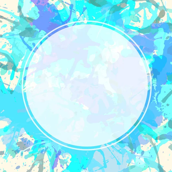 Šablona Polo Transparentní Bílý Kruh Nad Modré Pastelové Barevné Umělecké — Stockový vektor
