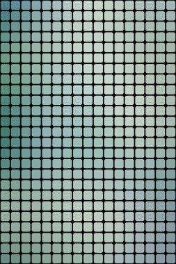 Soyut ışık mavi mozaik arka plan üzerinde siyah, dikey biçim kare taşlarla.