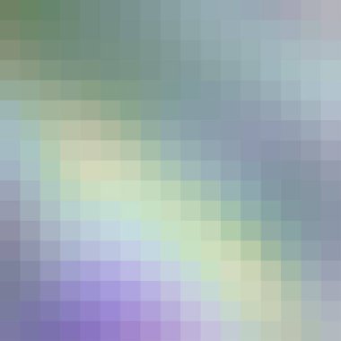 Vektör soyut pürüzsüz mozaik döşeme hafif pastel gökkuşağı arka planı, kare biçimi.