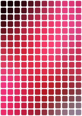 Vektör soyut kırmızı mozaik arka plan beyaz, dikey biçimi üzerinde yuvarlak kare taşlarla.