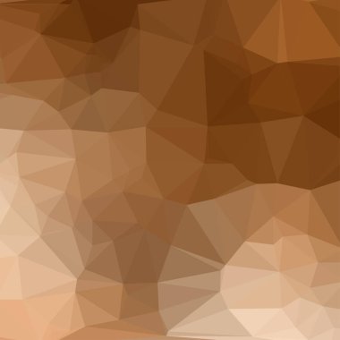 Renkli üçgen oluşan kahverengi kare geometrik arka plan.