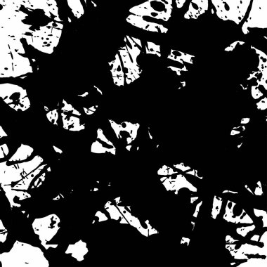 Sanatsal boya doku siyah ve beyaz, kare biçiminde su sıçramalarına.