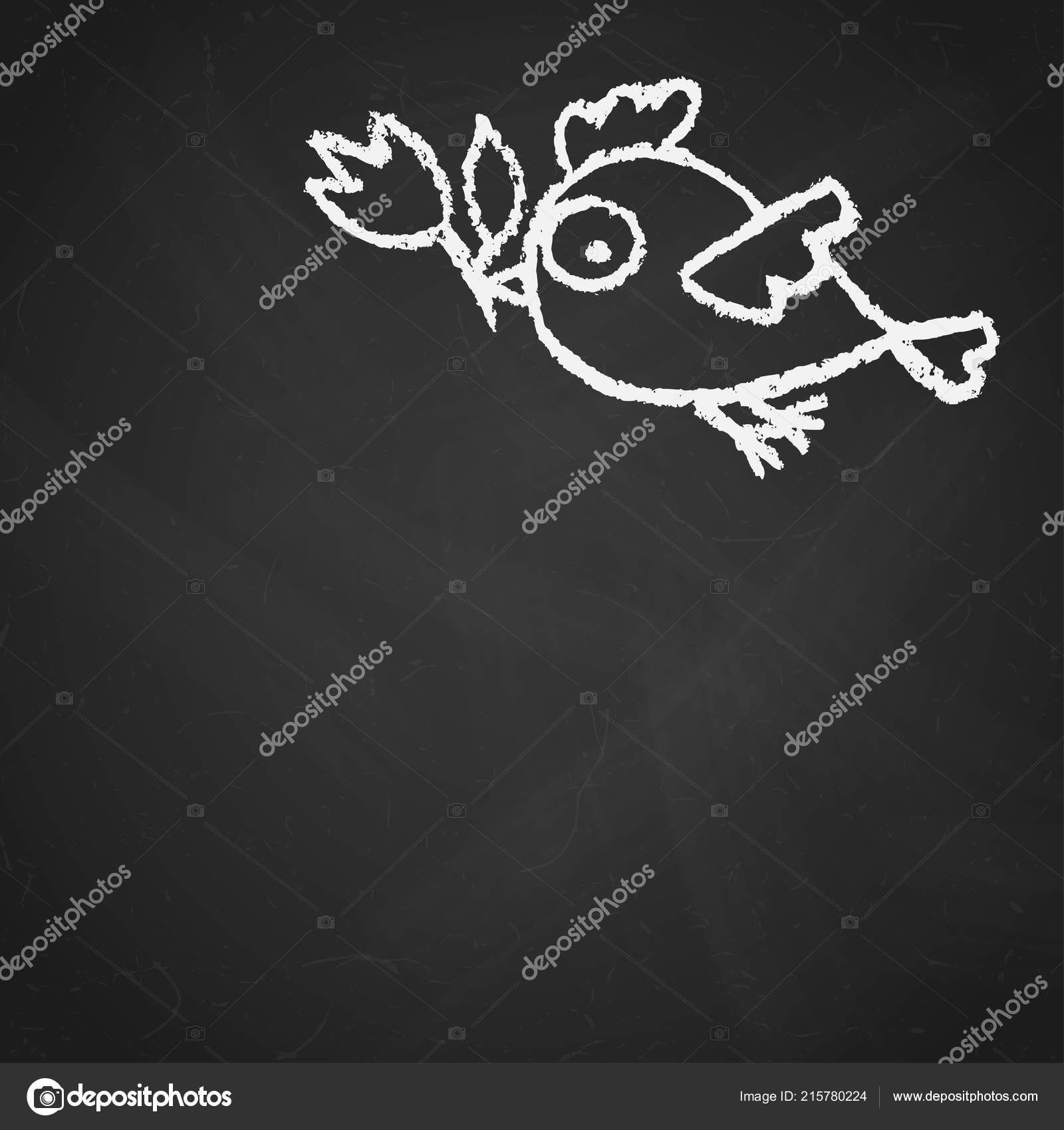 Mignonne Petit Dessinés Main Survolant Les Oiseaux Avec