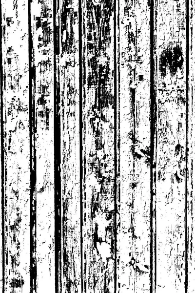 Grunge Wood Overlay Texture Vector Illustration Background Black White Vertical — Stock Vector