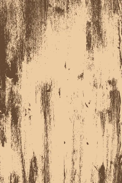 Grunge Hout Overlay Textuur Vector Afbeelding Achtergrond Vintage Bruine Kleur — Stockvector
