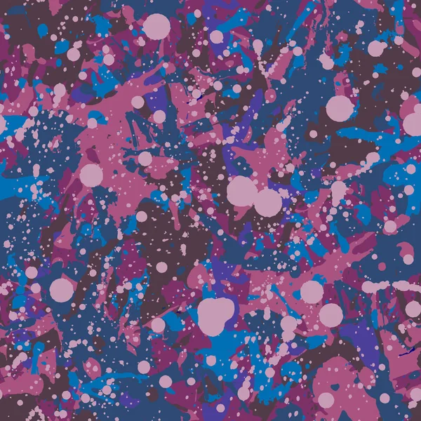 Funky Gedämpfte Farbe Spritzt Nahtlose Muster Abstrakte Mehrfarbige Vektorhintergrund Farbenfrohe — Stockvektor