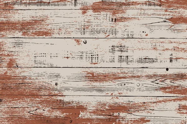 Grunge Holz Überlagert Horizontale Textur Vektor Illustration Hintergrund Braun Und — Stockvektor