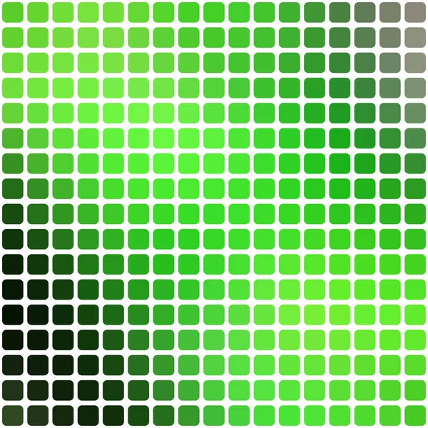 Vector Abstracto Fondo Mosaico Verde Con Azulejos Cuadrados Sobre Blanco — Archivo Imágenes Vectoriales