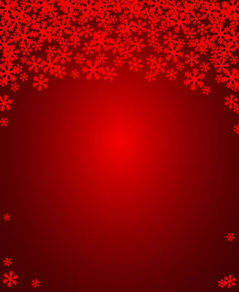 圣诞雪花空白的框架向量例证 贺卡冬季充满活力的红色背景与复制空间 新年快乐 垂直格式 — 图库矢量图片