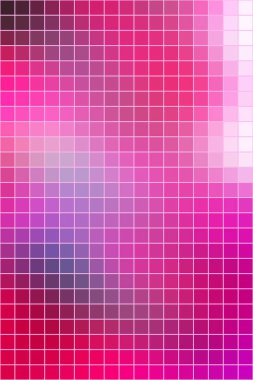 Vektör soyut düzgün kare mozaik canlı pembe döşeme arka planı, dikey biçimi.