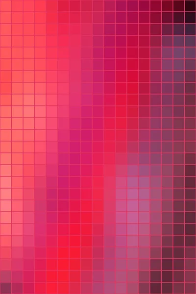 Vettore Astratto Liscio Quadrato Mosaico Rosso Rosa Piastrelle Sfondo Formato — Vettoriale Stock