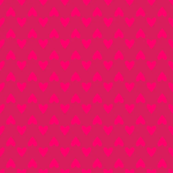 Naadloze Diep Roze Harten Patroon Aftelkalender Voor Valentijnsdag Tegel Achtergrond — Stockvector
